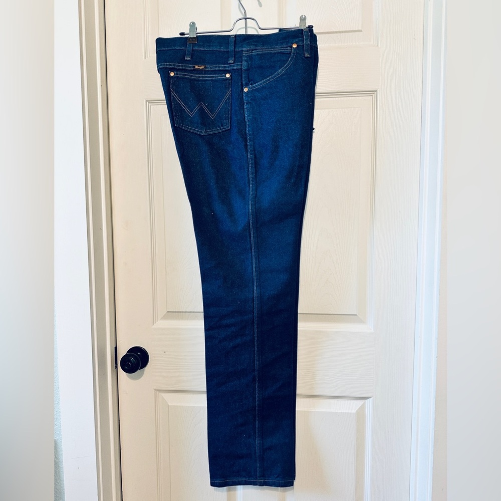 Wrangler Dark Indigo Button-Fly Jeans